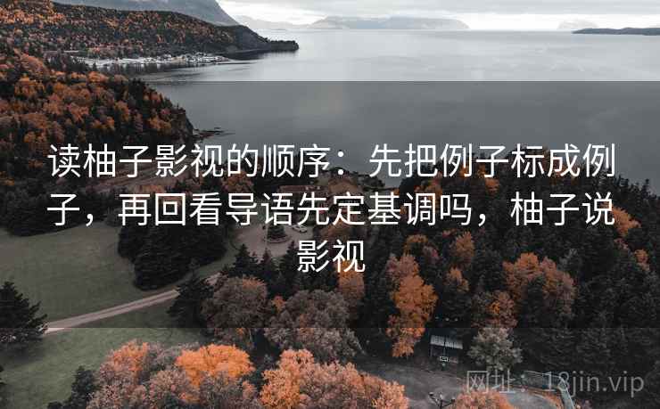 读柚子影视的顺序：先把例子标成例子，再回看导语先定基调吗，柚子说影视
